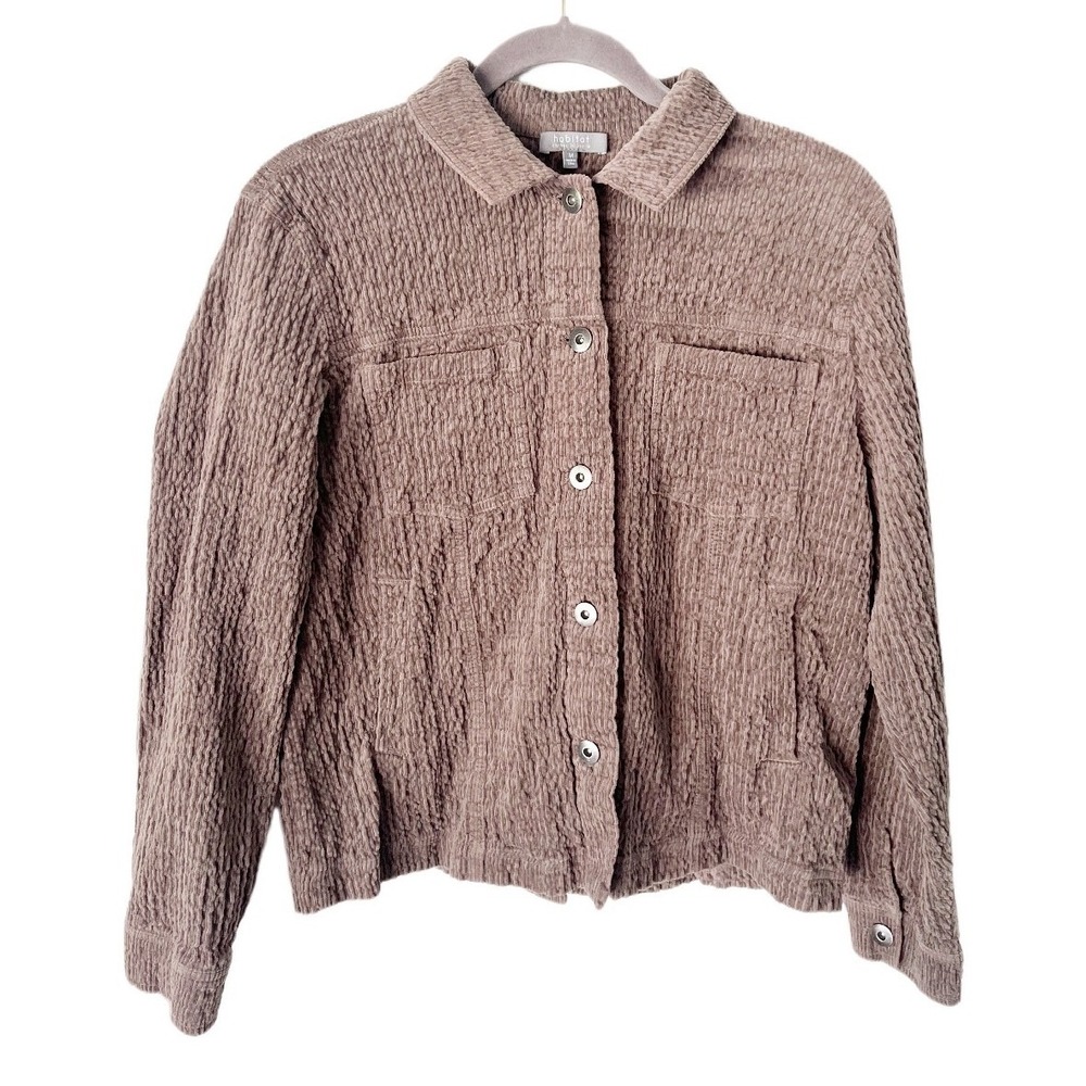 Habitat Clothes to Live In Brown Corduroy Jacket Size Medium Lagenlook